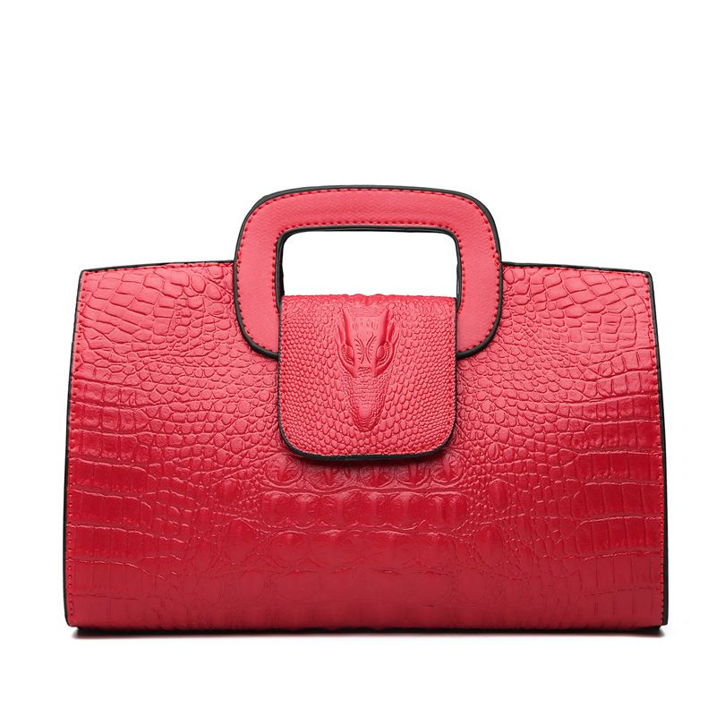 The new crocodile pattern clutch bag Europe and the United States fashion embossed diagonal shoulder handbag 143-919