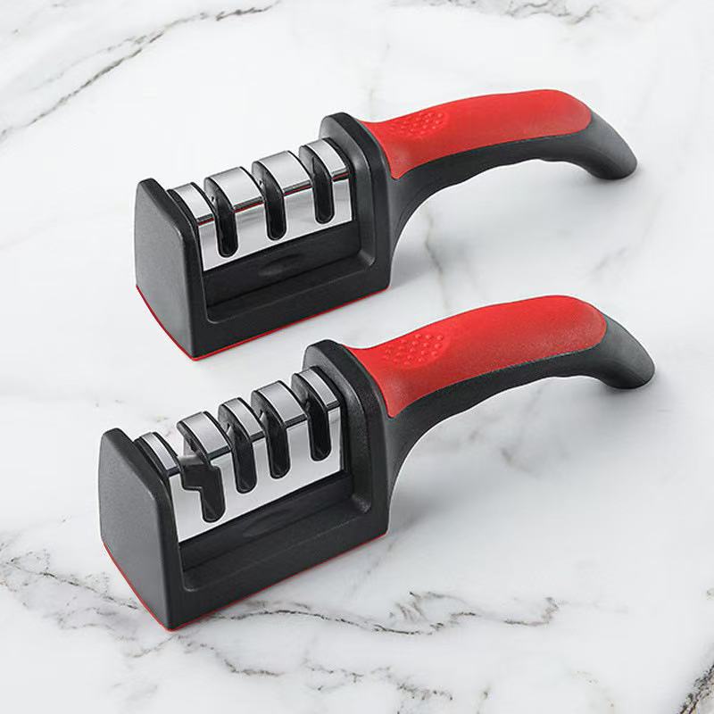 Knife Sharpeners 4 Stages Professional Kitchen Sharpening Stone Grinder Knives Kitchen Knife AccessoriesKnif