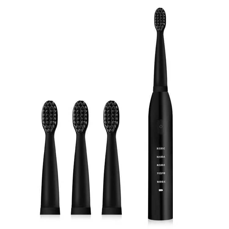 Powerful Ultrasonic Sonic Electric Toothbrush USB Charge Rechargeable Tooth Brushes Washable Electronic Whitening Teeth BrushBlack