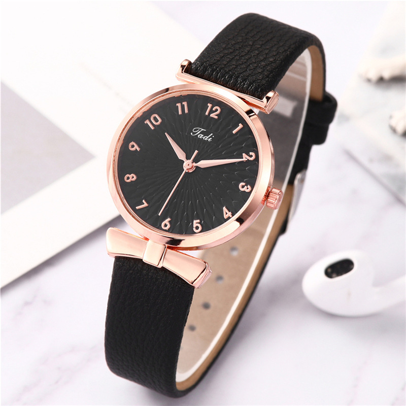 PD1008-1 Fashion Women Digital Chronograph Wrist Watch Petal Pattern Face Quartz Belt Strap Ladies Watches