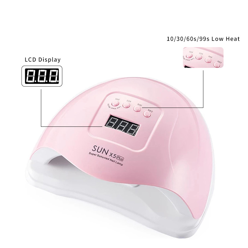 sunX5 plus  LED Lamp Nail Dryer 80W LEDs UV Ice Lamp For Drying Gel Polish Timer Auto Sensor Manicure Tools