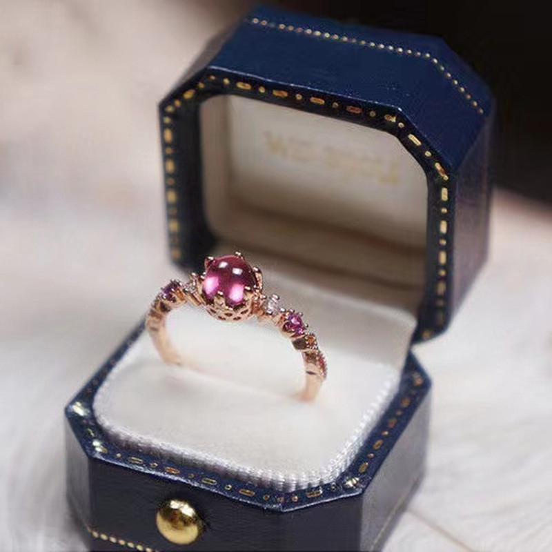 JZ001312 Women's New Vintage Rose Rhinestone Ring, Versatile Opening Adjustable Ring
