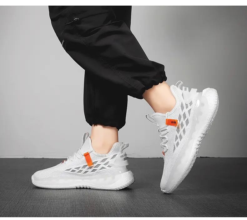 2024 summer new running shoes flying woven breathable light casual shoes men's shoes zm-228