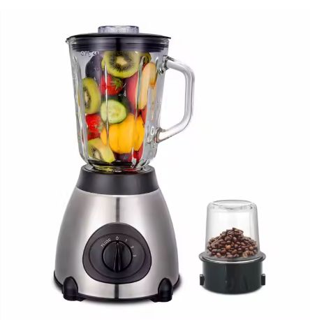 KAEN WUOD 2 in 1 Blender Juicer KE-2268 5 Speed with Stainless Steel Jar Electric Food Mixer Blender