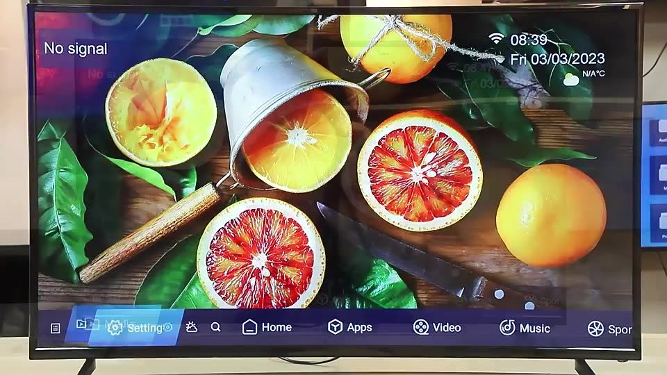 Foreign trade OEM 65-inch TV 75-inch ultra-thin 85-inch QLED smart network HD color TV LCD TV
