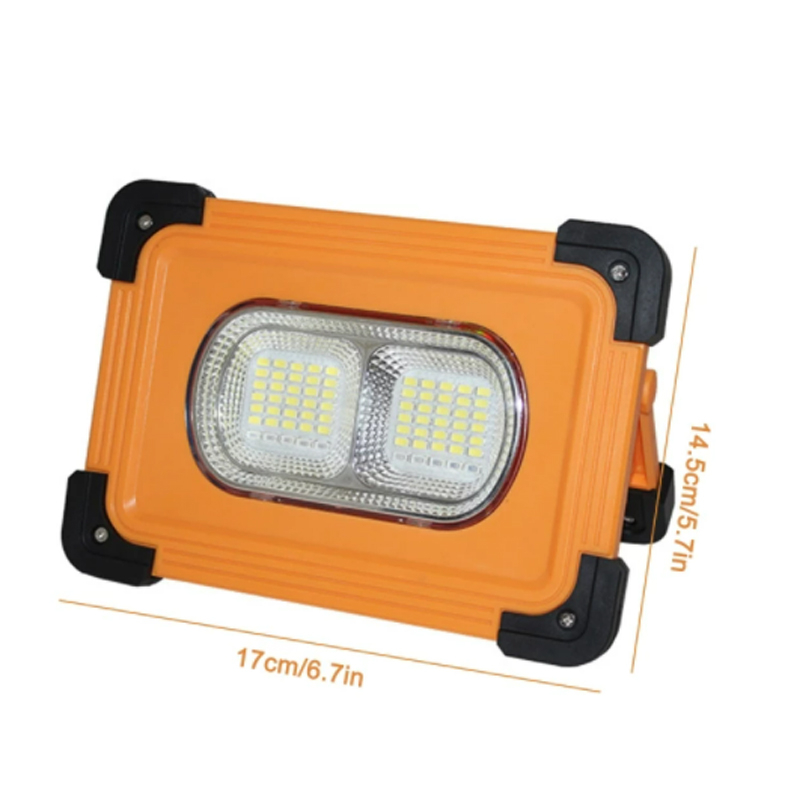 Outdoor Waterproof Power Bank Magnetic Base Rechargeable Solar Emergency Light Portable LED Solar Flood Light
