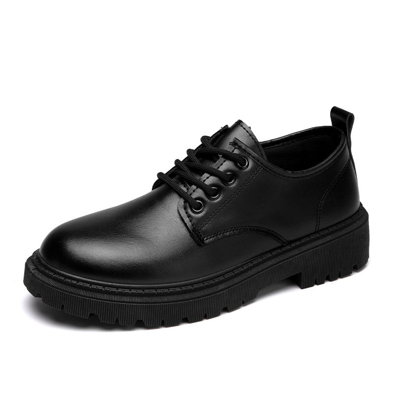 1590A Youth Men Fashion Platform Black Leather Shoes For Man Suit Dress Shoe Male Business Footwears Of Official Office Wedding Party