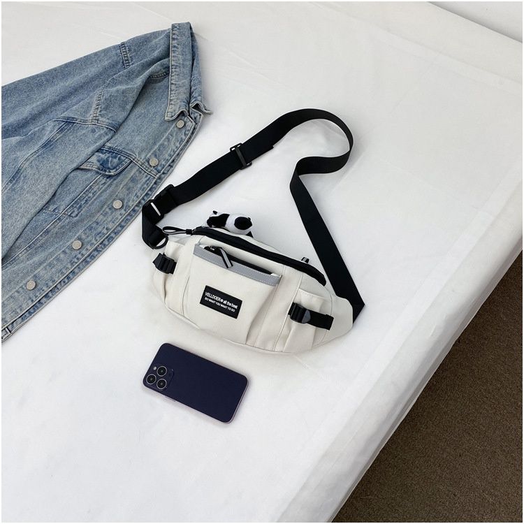 Men Chest Bag Japanese Casual Workwear Style Sports Crossbody Backpack Trendy Versatile Student Single Shoulder Cycling Waist Bag
