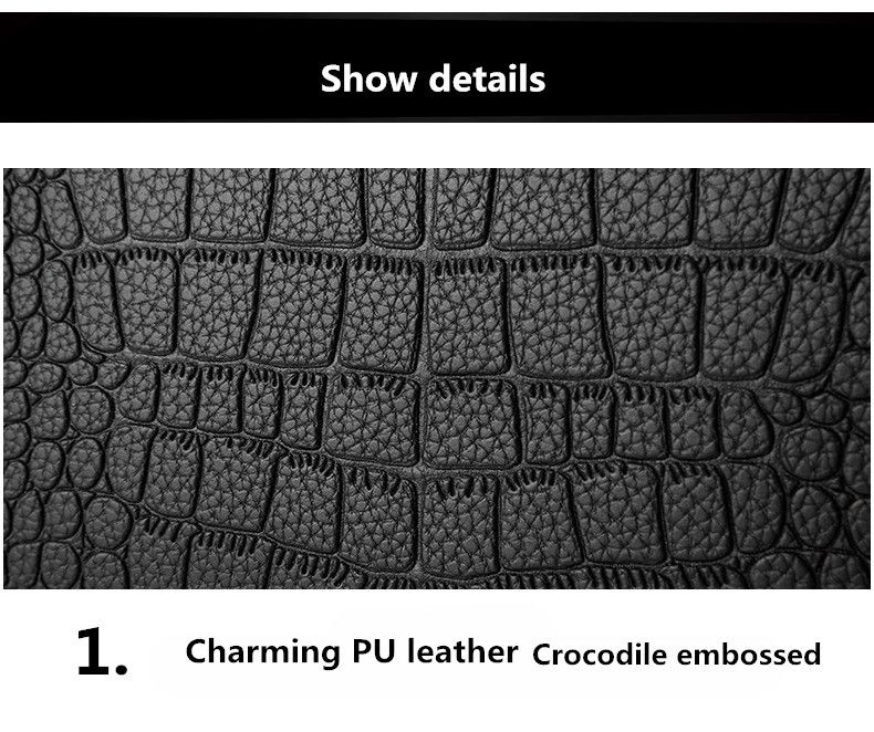 Crocodile leather women's bag V letter designer women's handbag