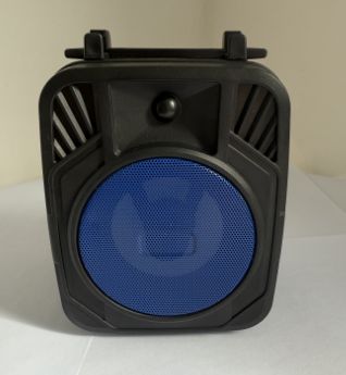 Portable Bluetooth Speaker, Rechargeable，Wireless Speaker with FM Radio,TF Card,USB Port,AUX Input and Flashing Light for Indoor and Outdoorblue