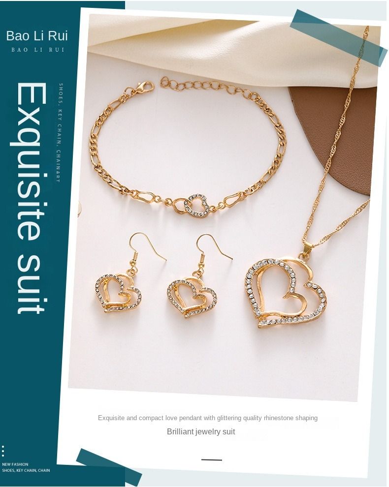 New pendant necklace earrings jewelry bracelet set with multiple styles to choose from.