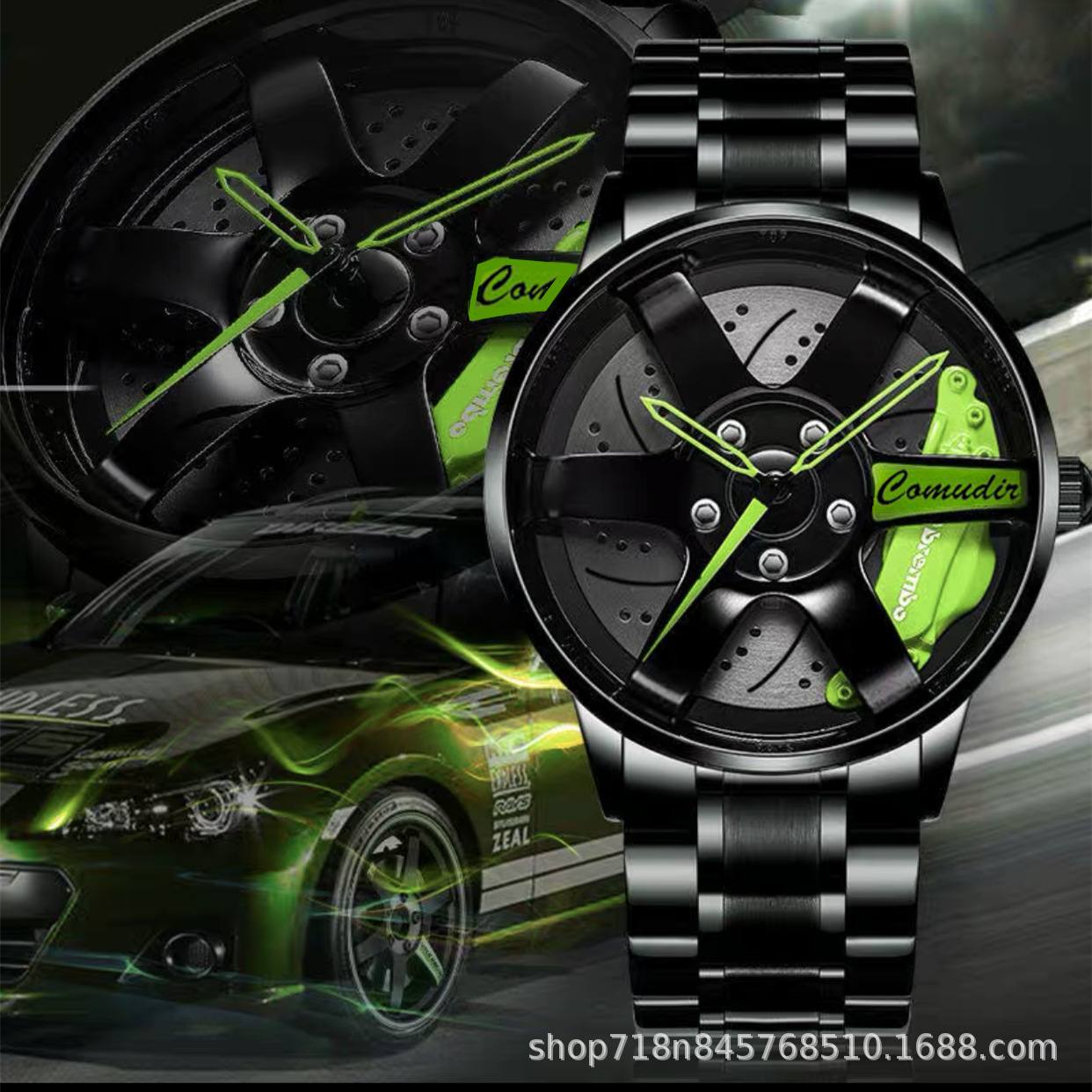 Automatic movement watch for men waterproof wheel style non-mechanical watch trendy new style