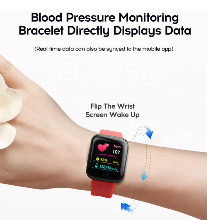 Smart Watches Blood Pressure Waterproof Men Women Heart Rate Monitor Fitness Tracker Digital Wrist Watch Sport For Android IOS