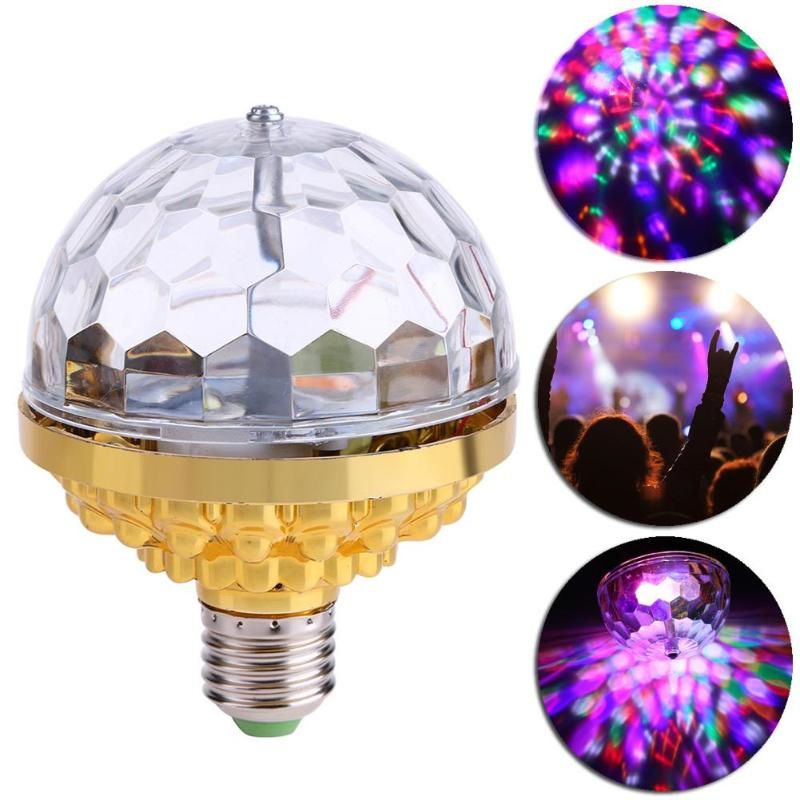 LED Rainbow Magic Ball Light, Stage Light, Rotating Light, Mini Laser Flash Light, Rotating Crystal Light CRRSHOP Atmosphere Lamp Night Light free shipping