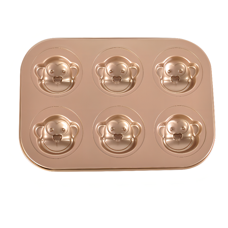 6 carbon steel baking round cake mould Teflon coated baking pan oven appliance baking