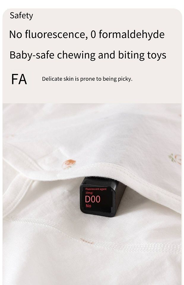 Newborn Ice Ceramic Cotton Kimono Top, No Bone Stitching Baby Half-Back Shirt, Breathable Wrap-Around Top with Magic Tape, Double Belly Protection, 52-59cm