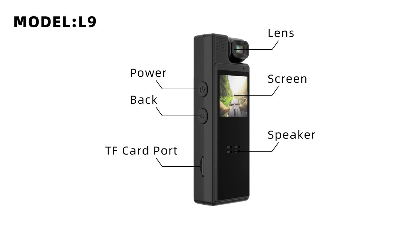 L9 sports camera ultra-clear picture quality portable outdoor video wifi camera conference recorder recording pen HD night vision