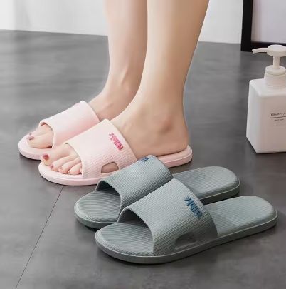 Summer women man comfortable home bathroom PVC slides slipper sandals