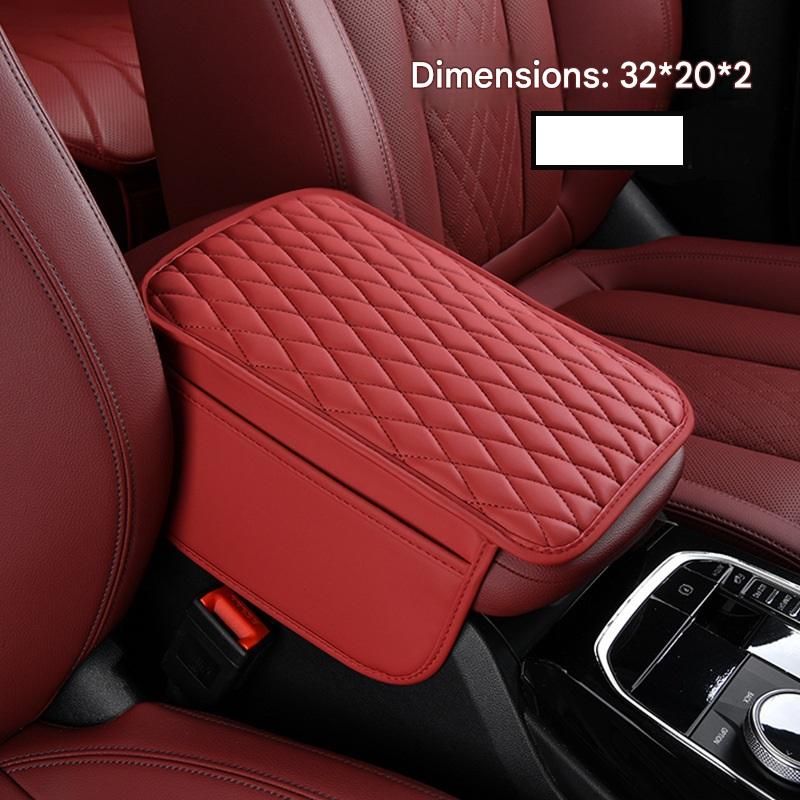 Universal Car Center Armrest Pad, Multi-Functional Heightening Elbow Support Cushion with Storage Bag & Tissue Box Holder, Auto Interior Storage Organizer Accessories