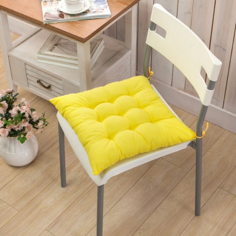 Cushion solid color thick office cushion solid color sofa cushion office chair Floor Mat 40*40cm 45*45cm square cushion