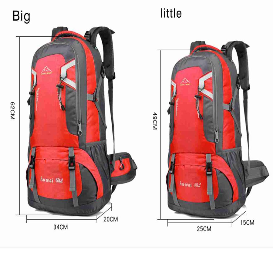 Mountaineering Bag, Outdoor Travel Backpack, Large-capacity Waterproof And Wear-resistant Hiking Bag, 60L Backpack With Headphone Jack