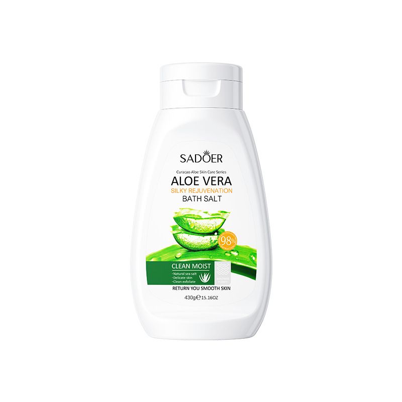 SADOER Aloe Vera Silky Rejuvenating Bath Salt Body Rub Exfoliation