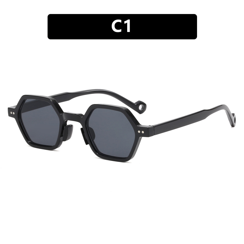 Small frame irregular sunglasses Europe and the United States ins fashion polygon sunglasses 13092