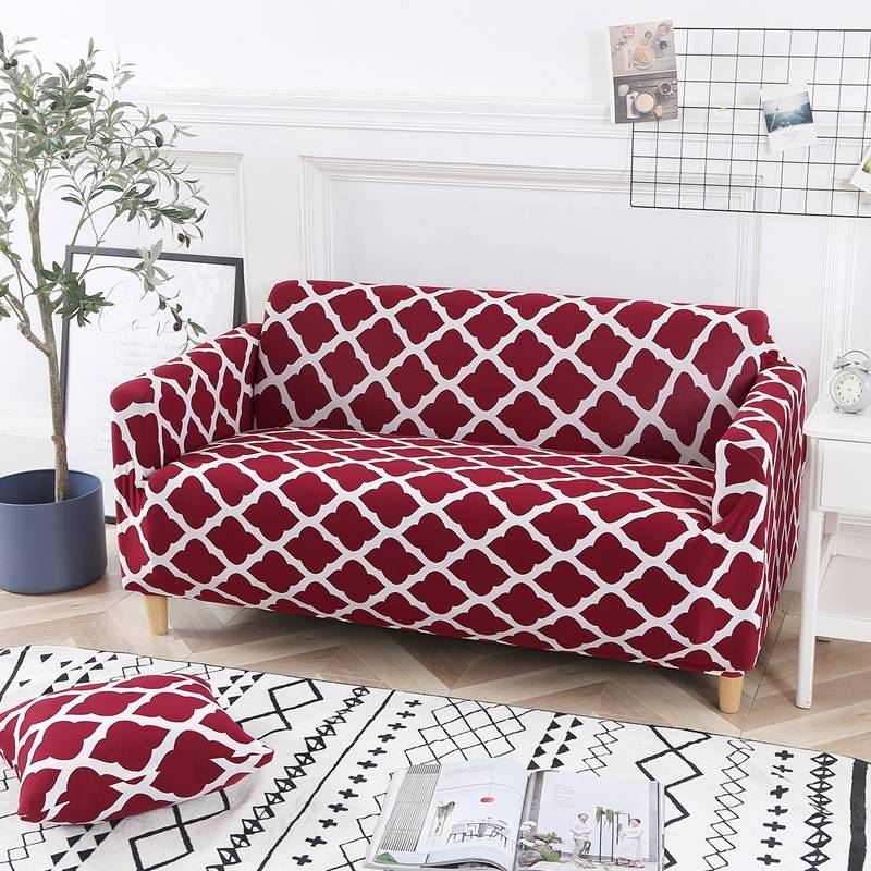 Geometry Printed Sofa Covers for Cushion Couch Armchair Loveseat,Universal Stretch Couch Cover Sofa Slipcover for Living Room
