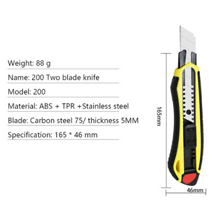 Tools power Paper Cutter Large Size Utility Knife Auto-lock Paper Cutter With spare blade School and Office Stationery Tools