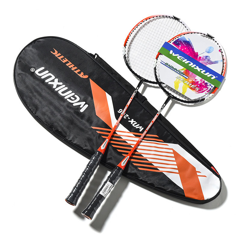 #206 8pcs Professional Badminton Rackets Set Family Couples Double Badminton Racquet Titanium Alloy Lightest Playing Badminton Whole