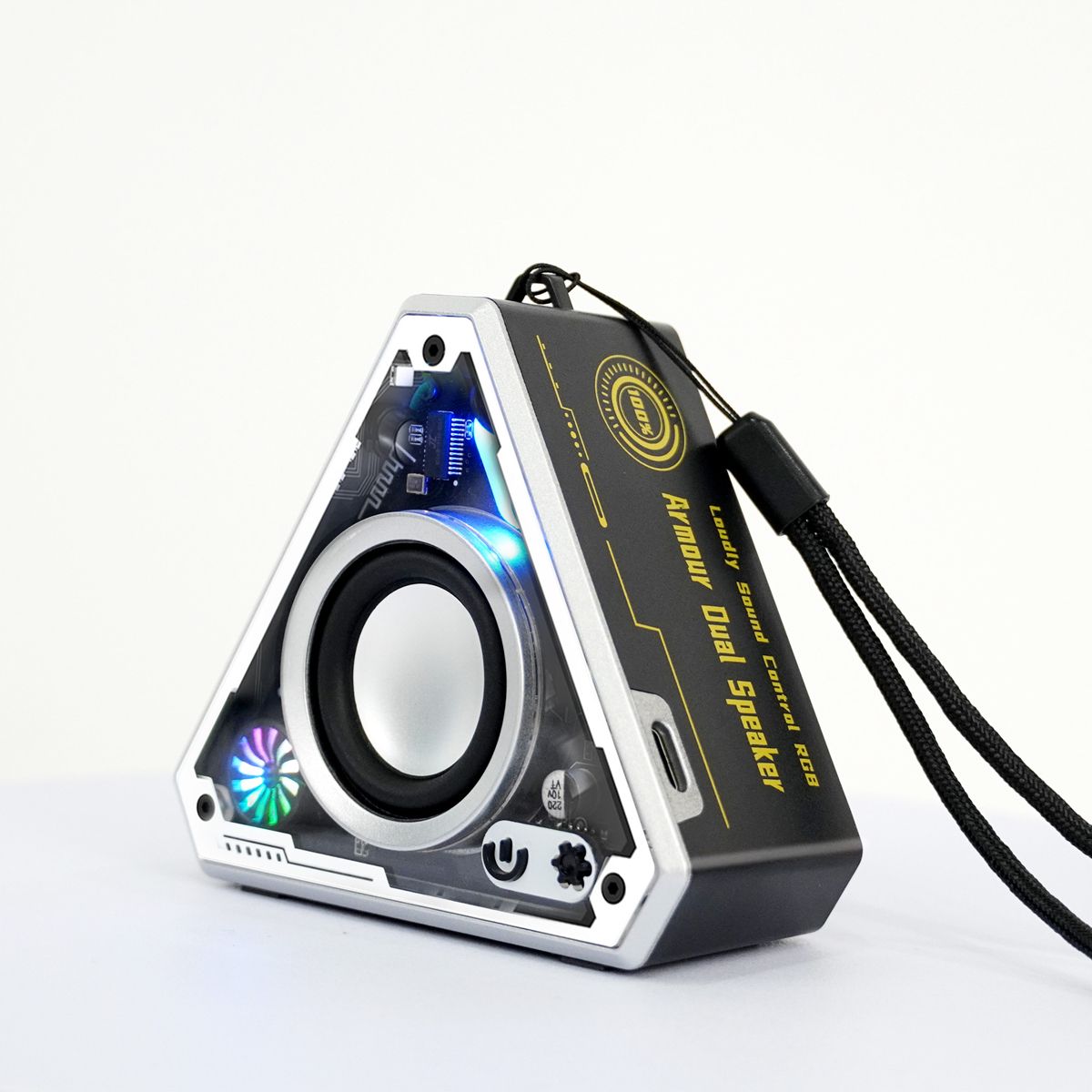 New professional mini desktop outdoor mecha bluetooth wireless mobile small speaker