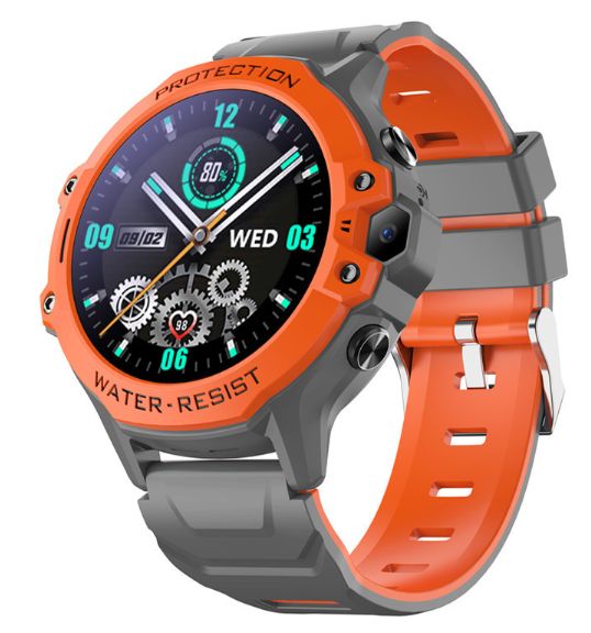 Waterproof AI Voice 4G Kids Smart Watch kids with GPS Tracker & Video Calling Kids Cell Phone Watch Age 5-17, One-Key SOS Call Voice Chat Camera Alarm Clock HD Touch Screen MathGame GPS SmartWatch Gifts for Kids