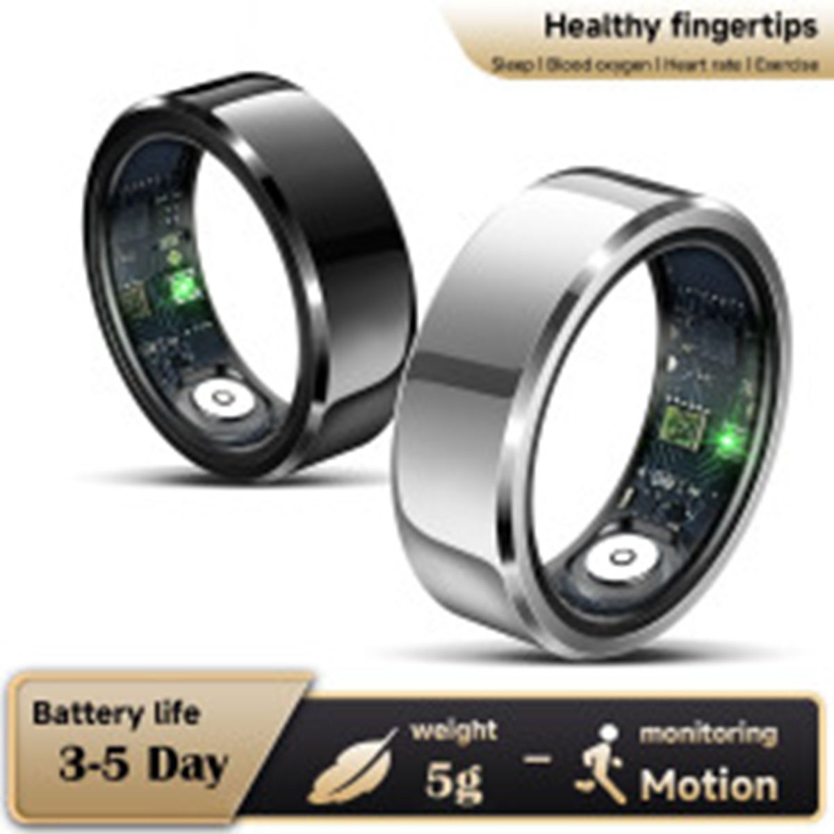 LA380 smart ring heart rate tracking ring sleep monitoring deep waterproof photography step counting exercise