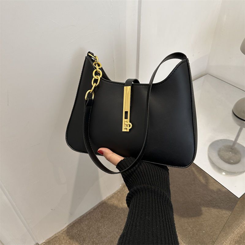Women Trendy Retro French Style Underarm Bag, Niche Design Versatile Shoulder Handbag for Ladies