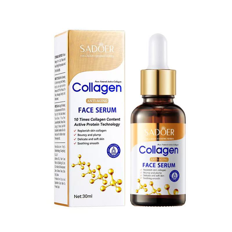 Gold bone collagen Anti aging Essence liquid skin care Serum face gel Deep moisturizing facial mask Whitening skincare seriesFace serum 30ml