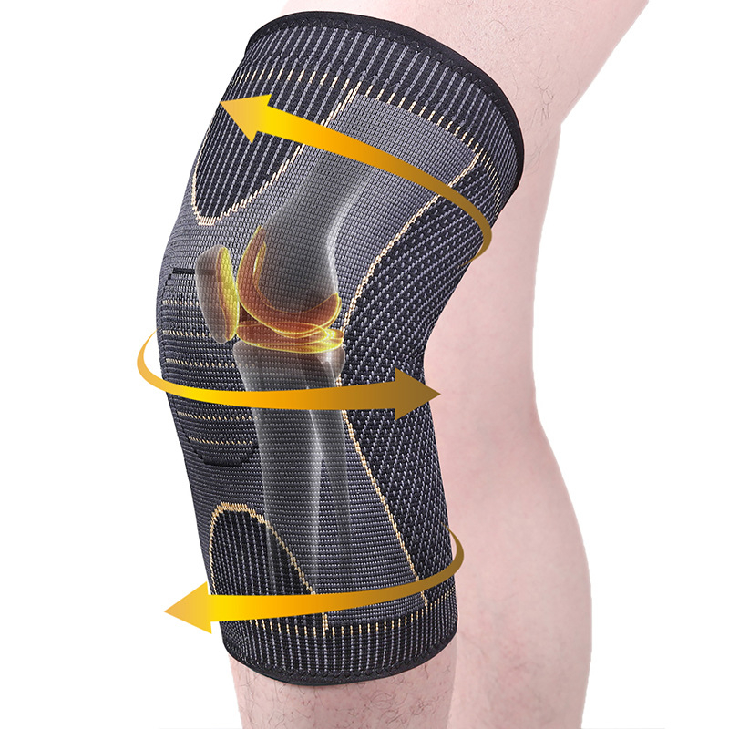 HJ060 1PCS Nylon Knee Brace for Arthritis Pain and Support-Nylon Knee Sleeve Compression for Sport, Workout,Arthritis Relief