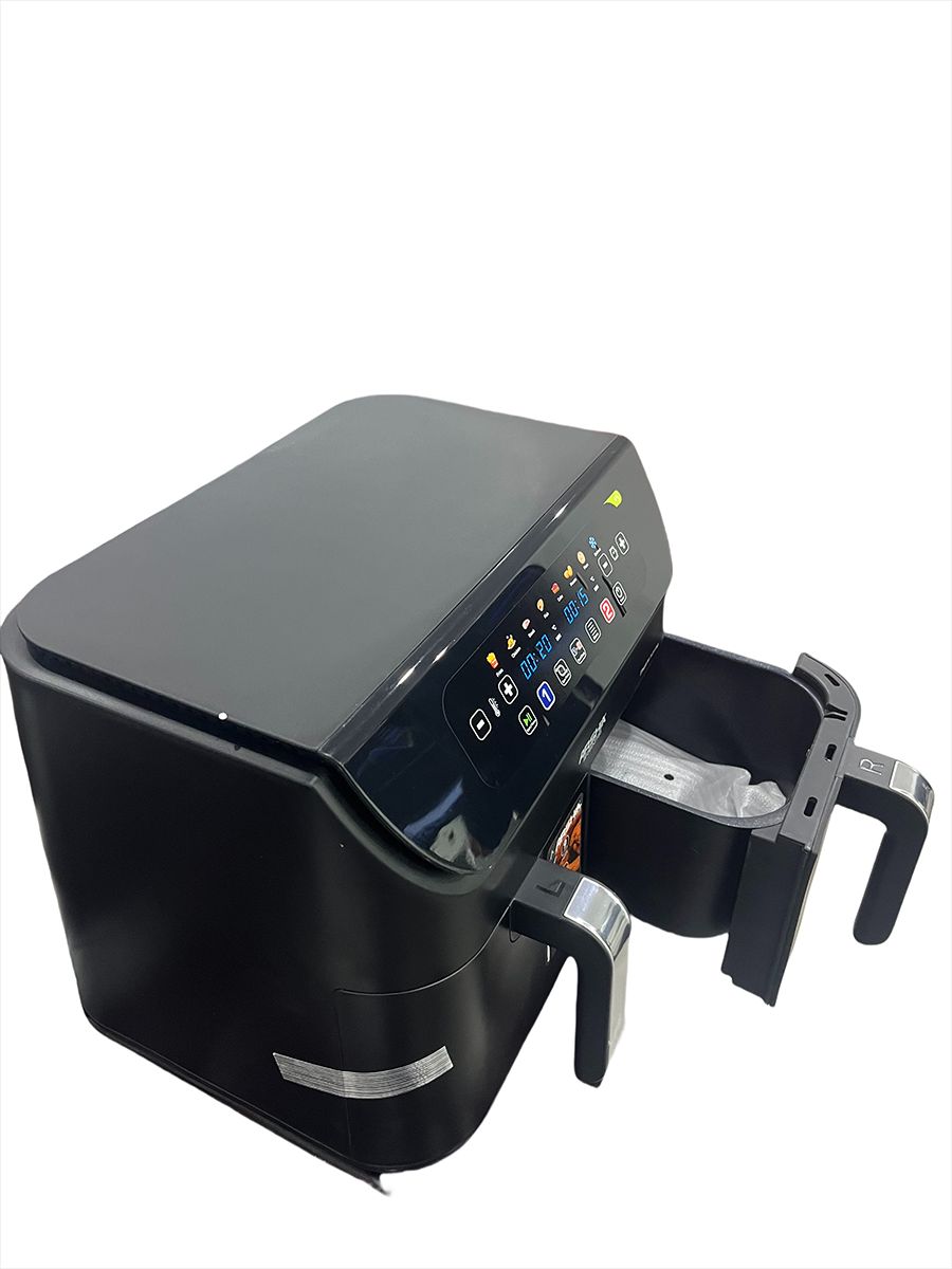 Air Fryer, Thermometer, Roast, Bake, Air Fry, Crisps, Broil, Reheats, Keep Warm, 10-in-1, Fries, Frozen Food, Veggies, and Meat, Quick Meals, Healthy Meals, Less Oil
