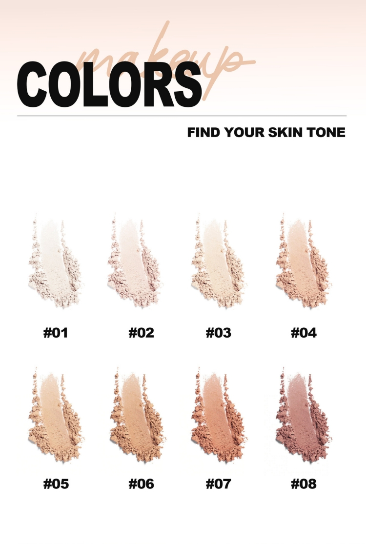 Powder female gentle and bright Powder Oil control waterproof lasting Moisture Concealer No card powder No makeup removal CRRSHOP women Waterproof, makeup setting, and not easy to fade ladies beauty care Makeup foundation present