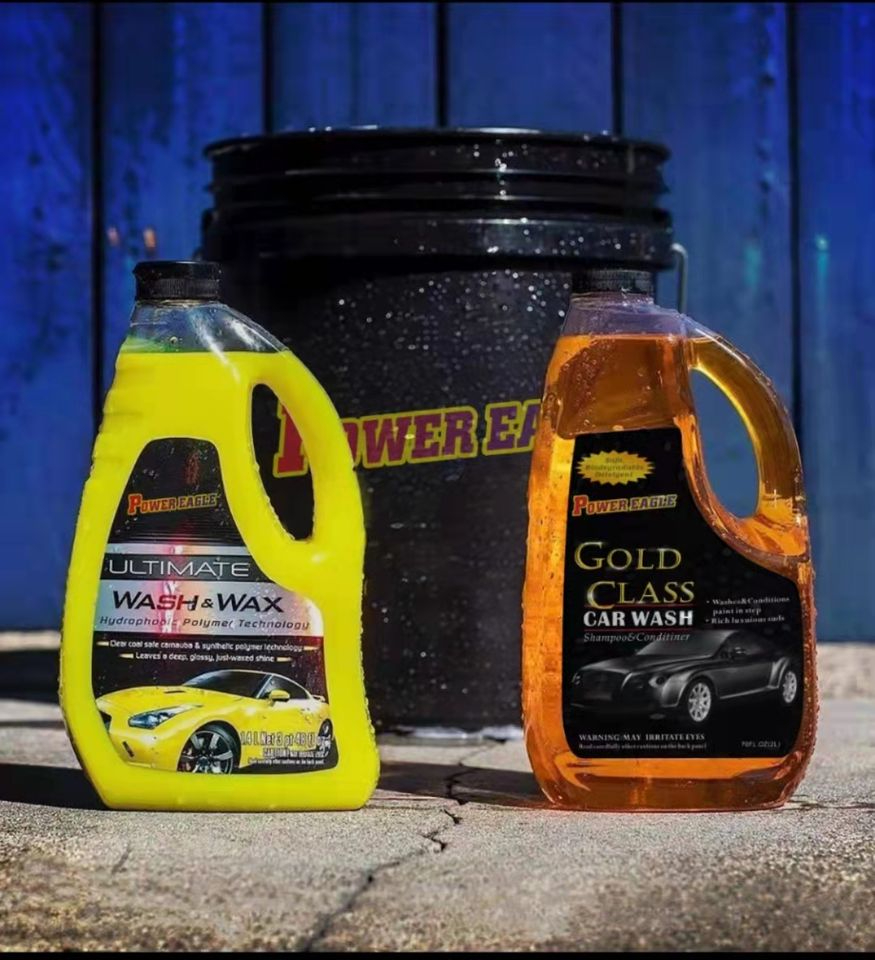 Super Concentrated car wash shampoo Waterless Carnauba Wax Premium Gold