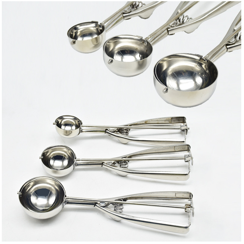 XG1241 Ice Cream Scoop with Trigger, 18/8 Stainless Steel Cookie Scoops for Baking
