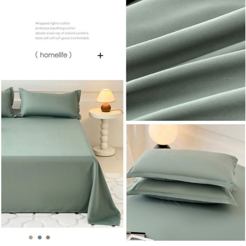120*230cm ,150*230cm,180*230cm,220*230cm,230*250cm,Bed Sheet pillowcase Aloe vera cotton, washed cotton, bed sheets, plain brushed wool CRRSHOP 48*74cm pillow case free shipping