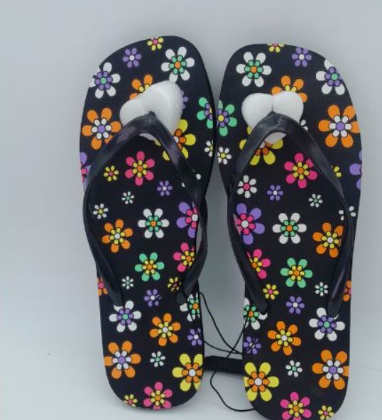 Custom Logo Print PVC Flipflops Slipper- Outdoor Strand Unisex Slippers