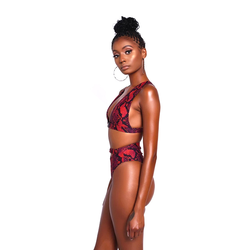 Set Beach Wear Sport Two Piece Sleeveless Women Sexy Bikini Swimwear