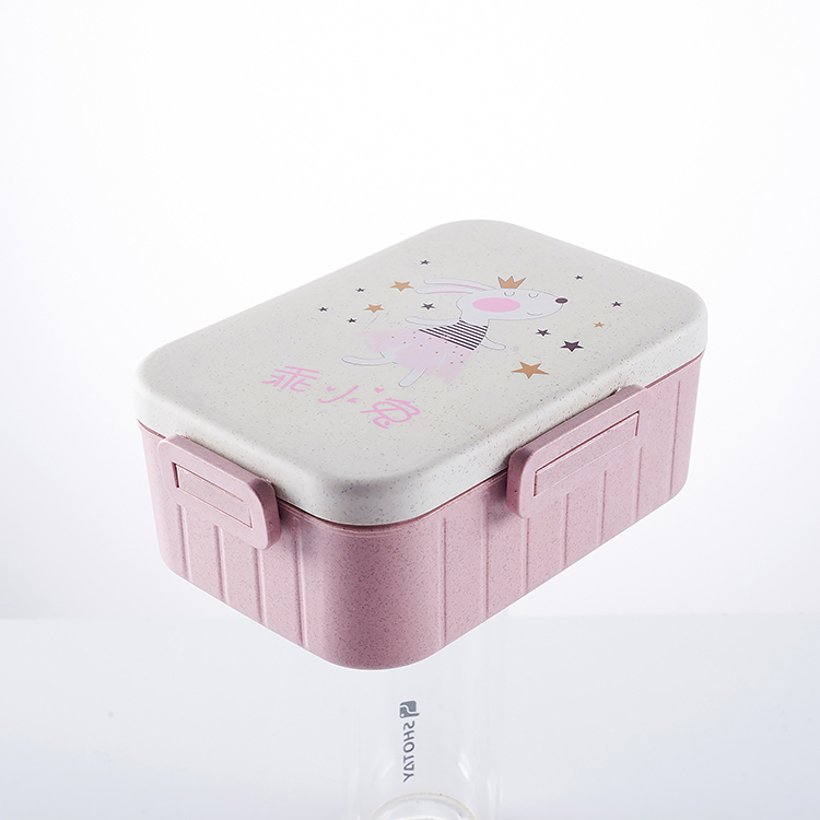 1pc Shaped Lunch Box With Cutlery