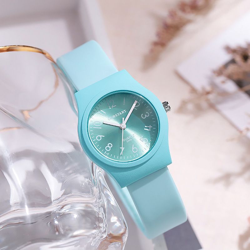 Women's digital Candy Color Fashion Casual silica gel quartz Watch GJ081