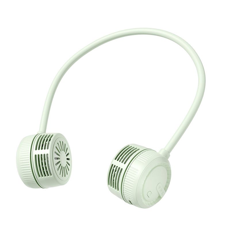 Portable neck fan, air conditioning fan, foldable neck fan, silent portable mini wearable battery powered USB charging 360 degree rotating fan