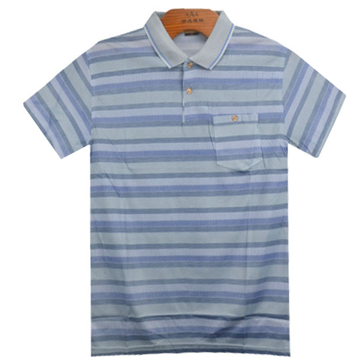 Fashion Men's fashion casual cotton sports short-sleeved T-shirt polo shirt