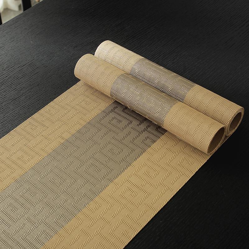 HG-ZQ-081 Smooth Texture Free Cutting Dinning Table Tea Table Cloth Tea Mat Living Room TV Cabinet Tea Table Long Tablecloth Towel