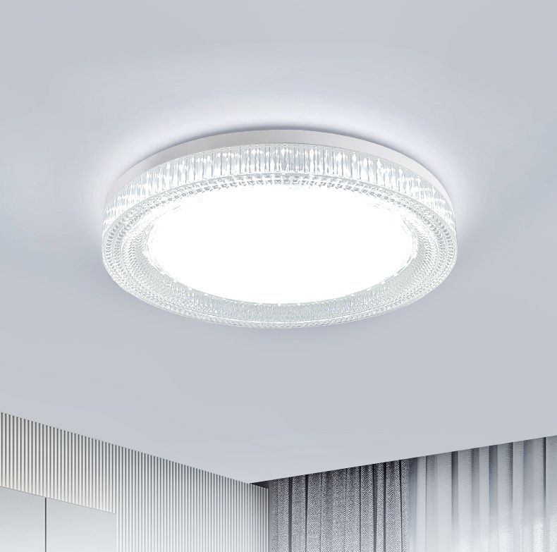 Ultra-thin Round Ceiling Light, Minimalist High-end Style LED Flush Mount Lamp, Modern Lighting for Bedroom Hallway Entryway