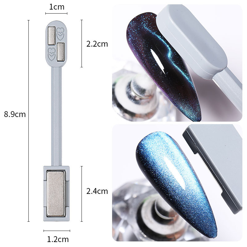 55164 1 Pc Silicone Magnet Stick Strong Effect Magetic Board For 9D Magnetic UV Gel Polish 3D Line Strip Multi-function Nail Tools